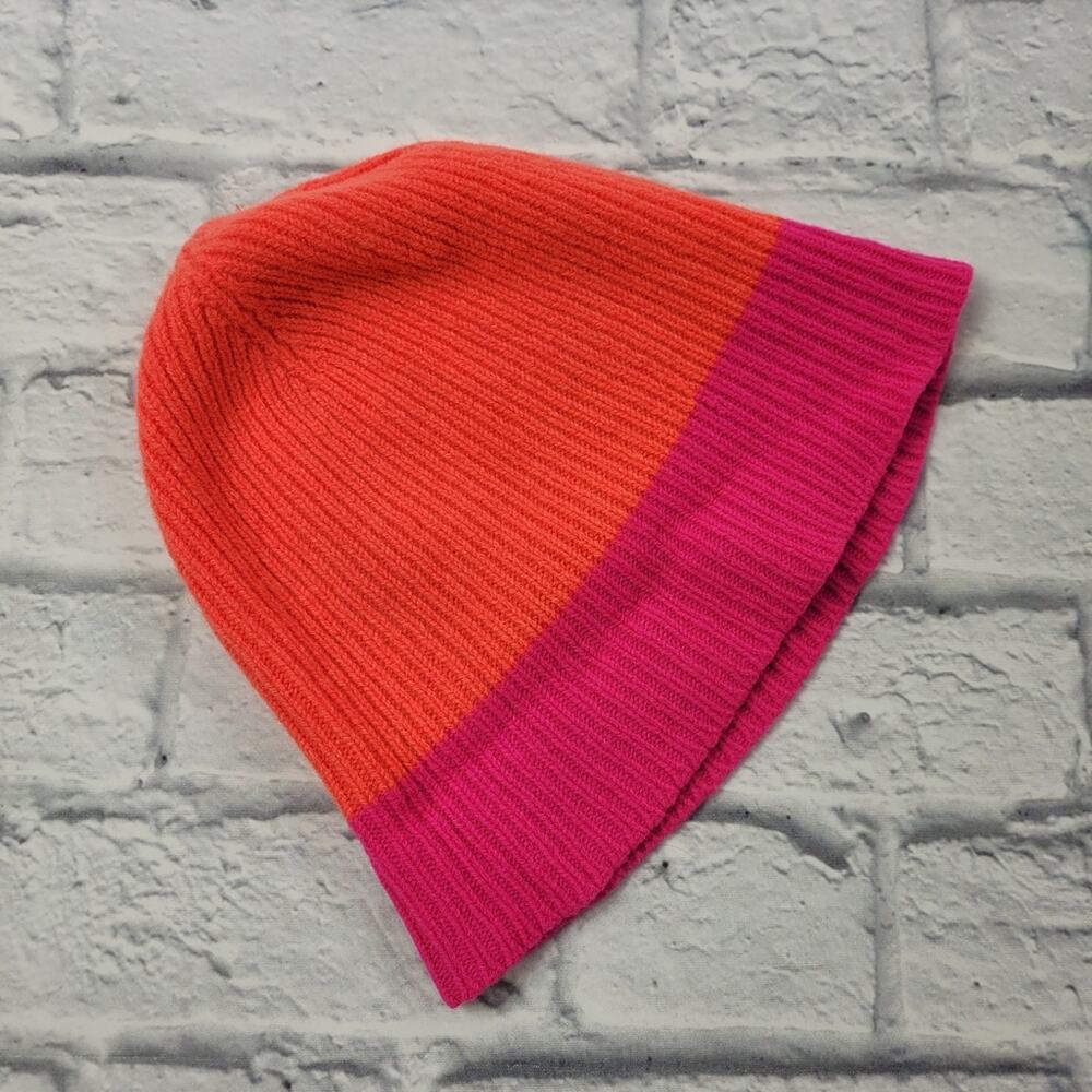 La Fetiche Mikey Pure New Wool Neon Ribbed Beanie made in Scotland Collab France